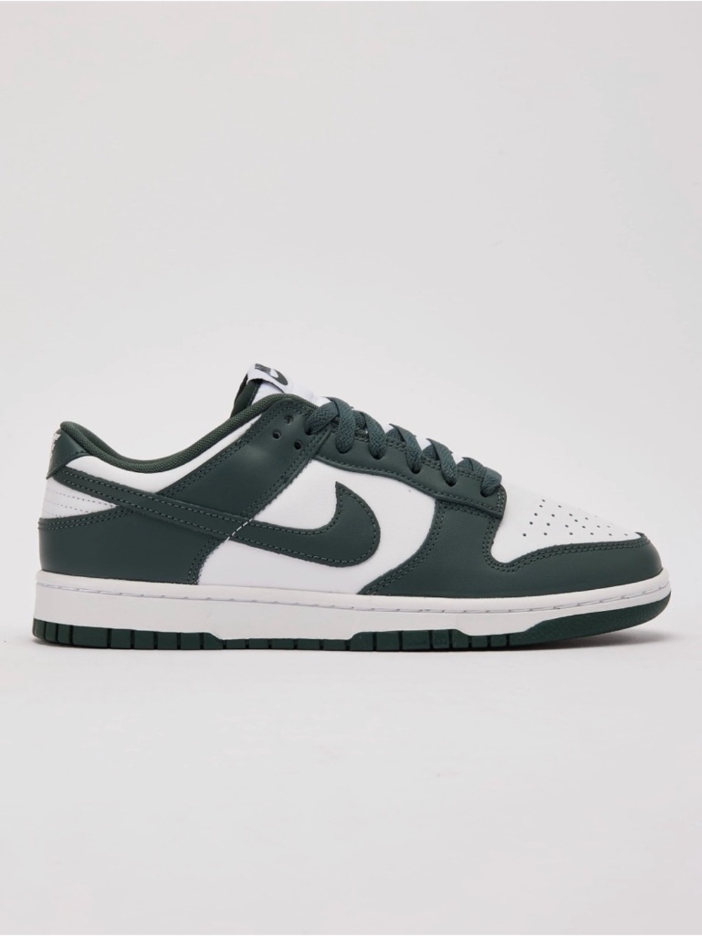 Nike | Dunk, Low… White and Forest Green Leather